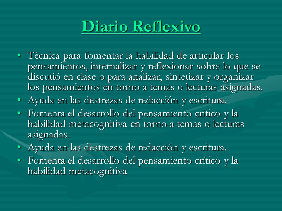 Diario Reflexivo