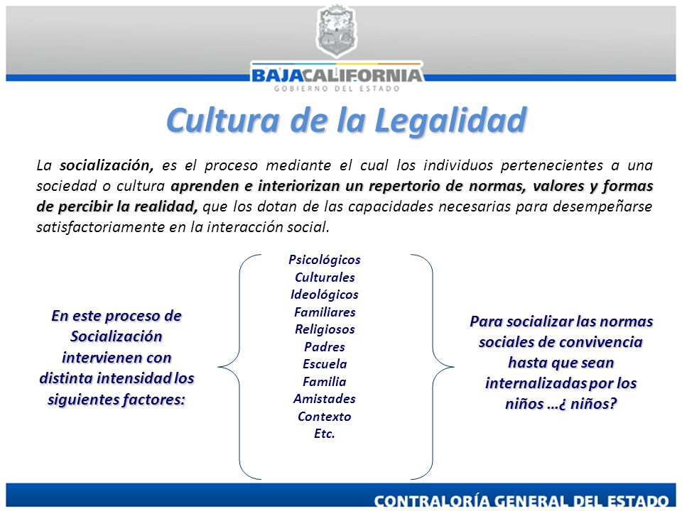Cultura de la Legalidad