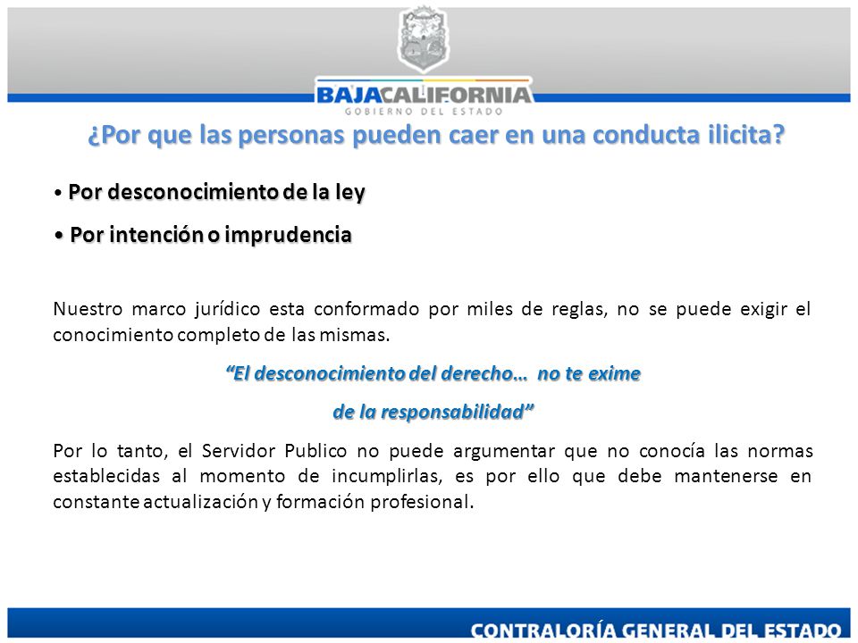 ¿Por que las personas pueden caer en una conducta ilicita