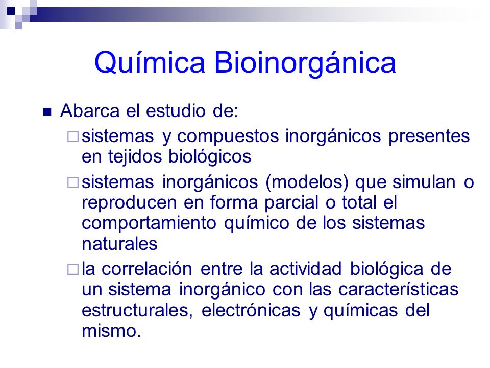 Química Bioinorgánica