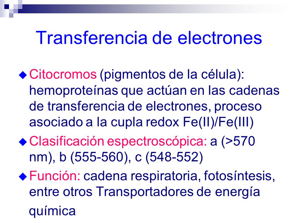 Transferencia de electrones