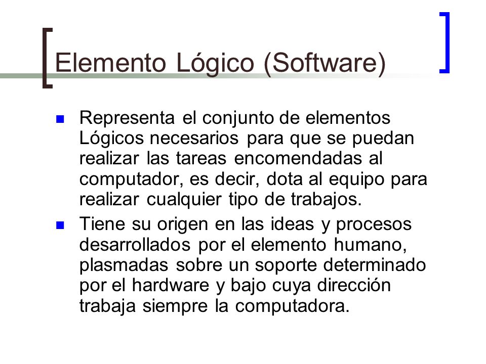 Elemento Lógico (Software)