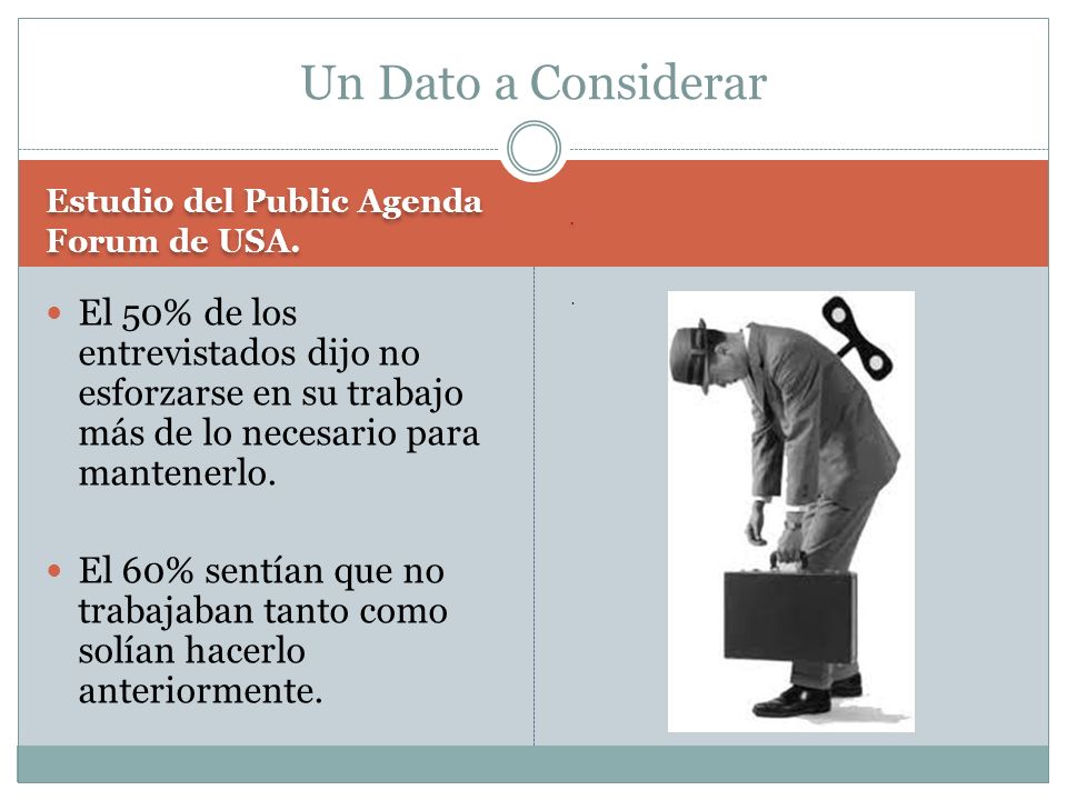 Un Dato a Considerar Estudio del Public Agenda Forum de USA. .