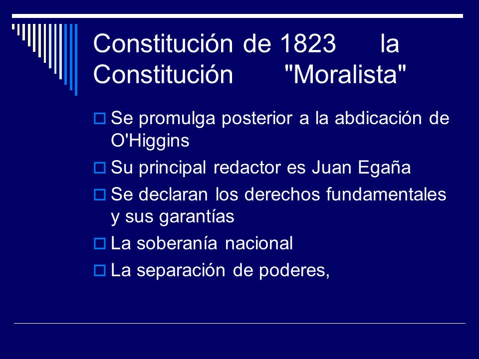 Constitución de 1823 la Constitución Moralista