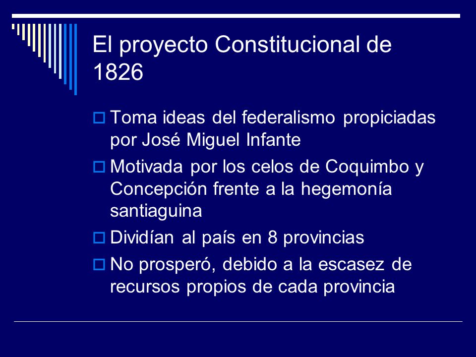 El proyecto Constitucional de 1826
