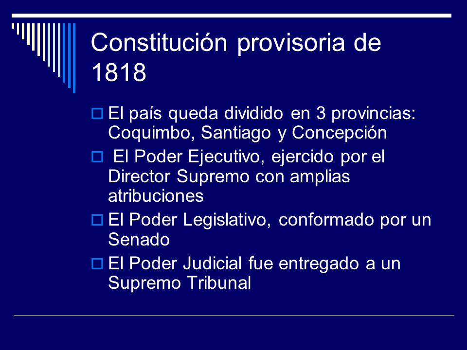 Constitución provisoria de 1818