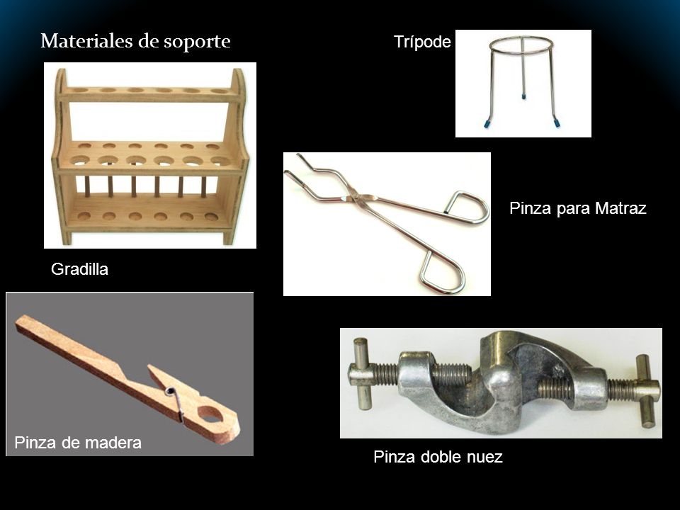 Materiales de soporte Trípode Pinza para Matraz Gradilla