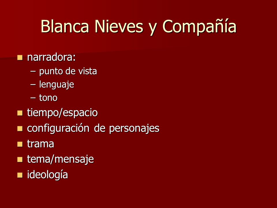 Blanca Nieves y Compañía