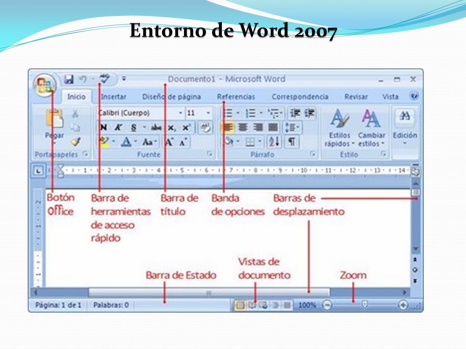 Entorno de Word 2007