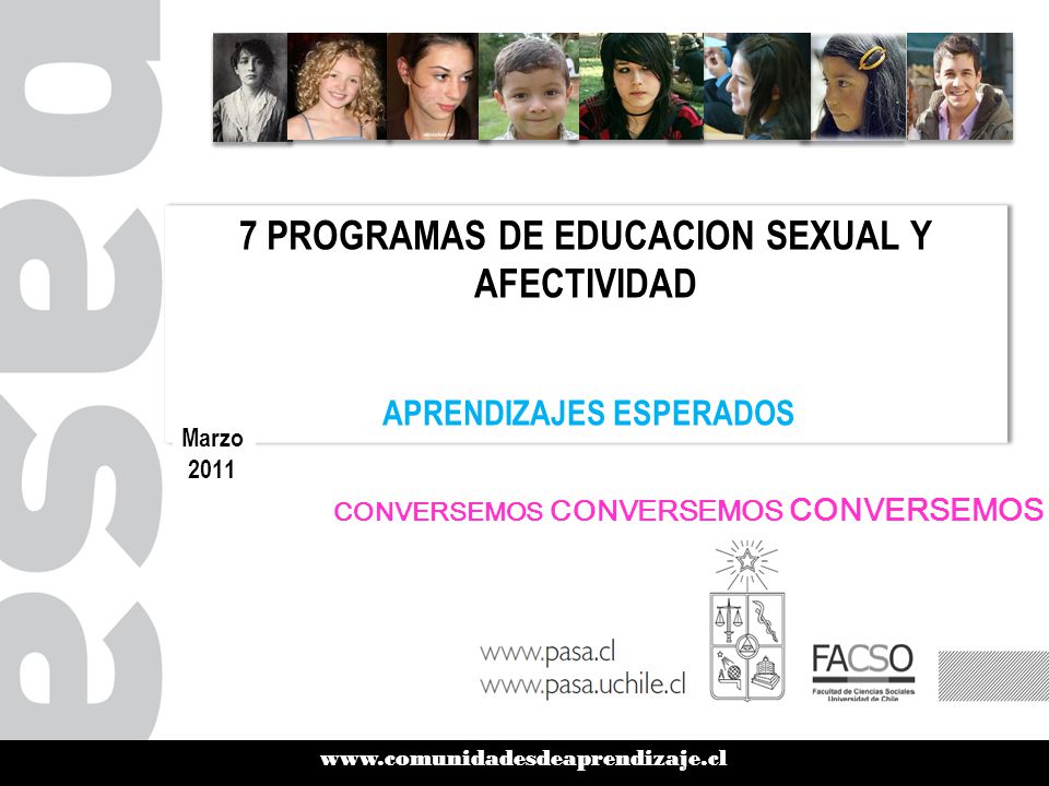 7 PROGRAMAS DE EDUCACION SEXUAL Y AFECTIVIDAD APRENDIZAJES ESPERADOS