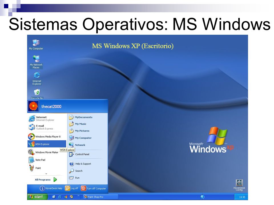 Sistemas Operativos: MS Windows