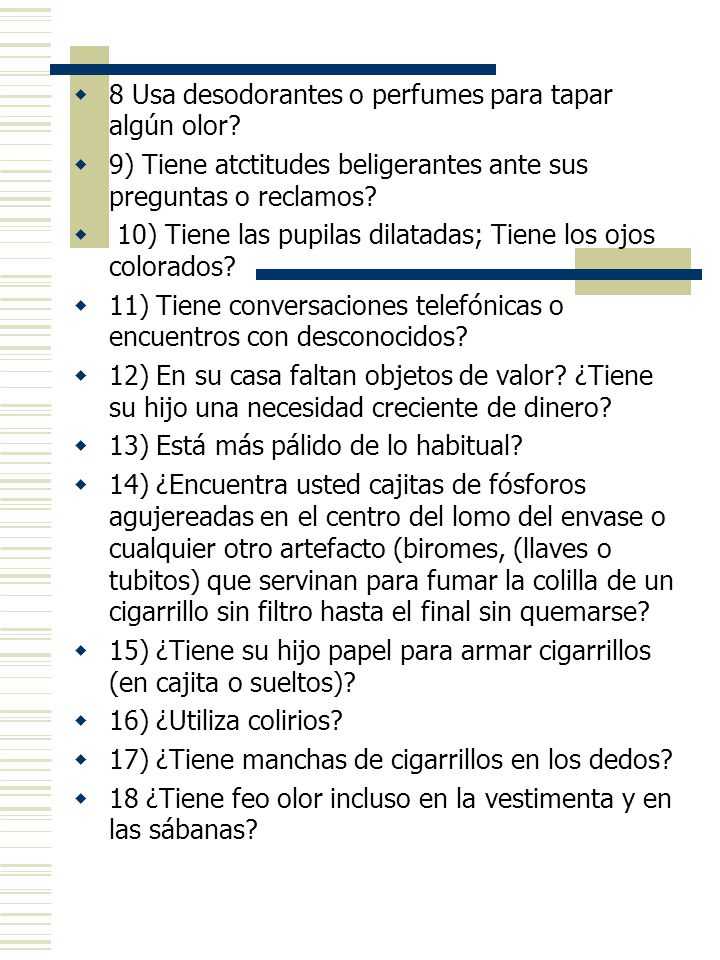 8 Usa desodorantes o perfumes para tapar algún olor