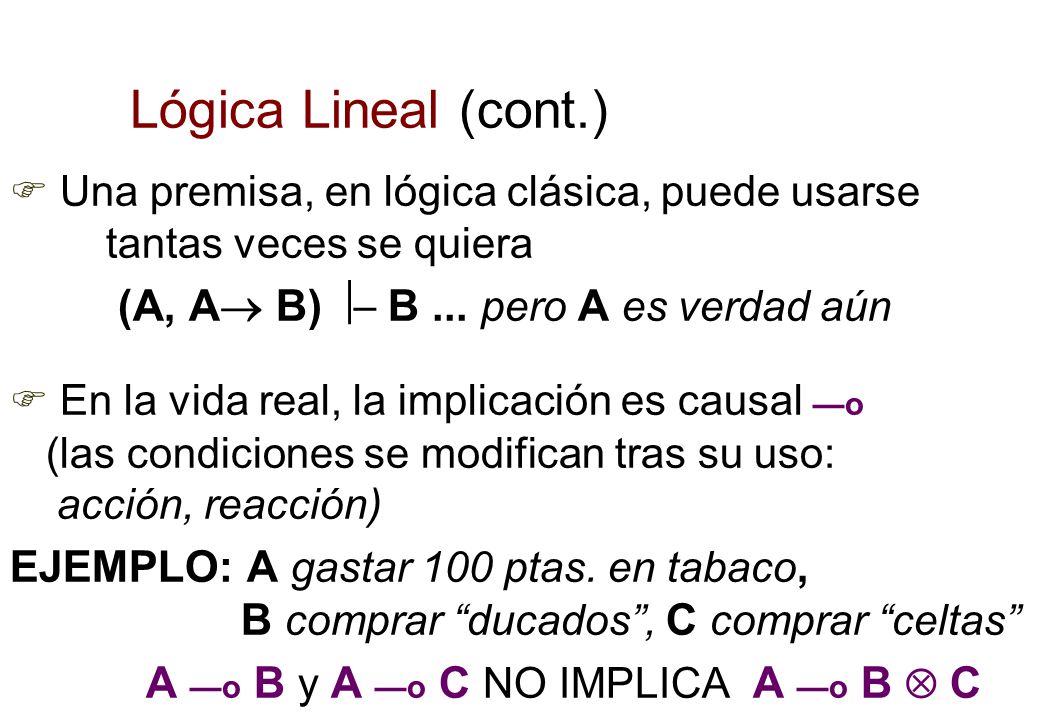 A —o B y A —o C NO IMPLICA A —o B  C
