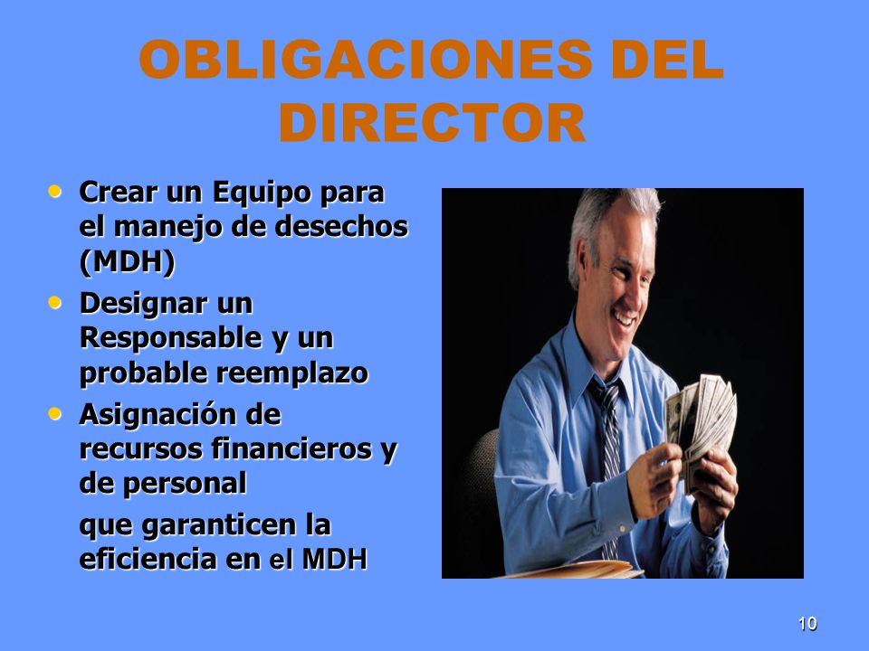 OBLIGACIONES DEL DIRECTOR