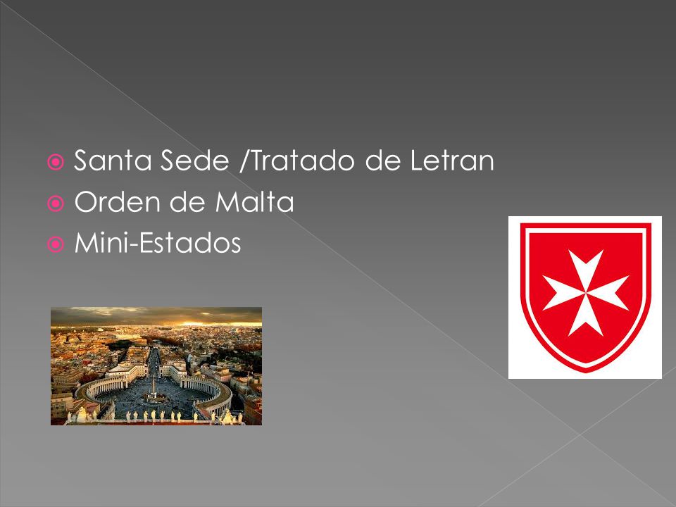 Santa Sede /Tratado de Letran