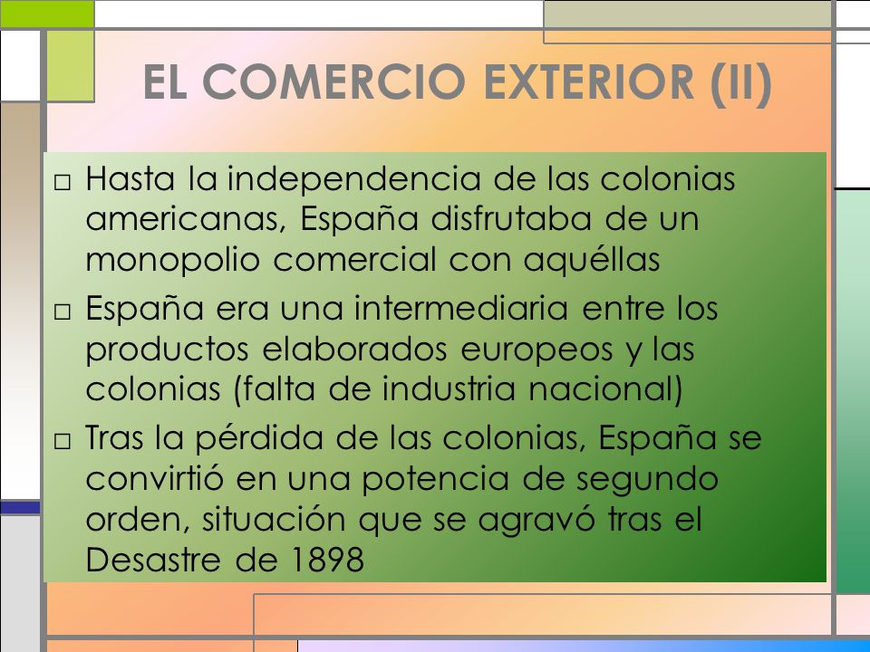 EL COMERCIO EXTERIOR (II)