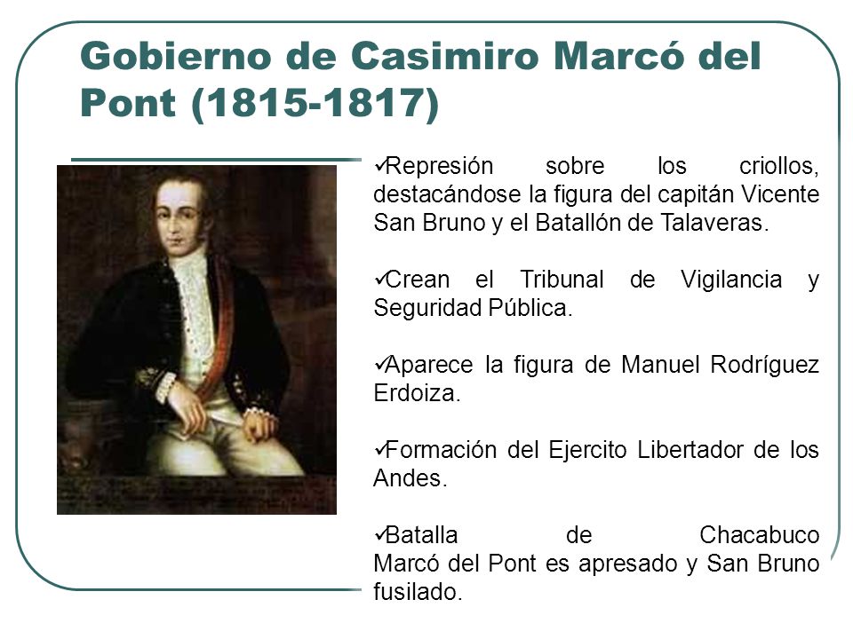 Gobierno de Casimiro Marcó del Pont ( )