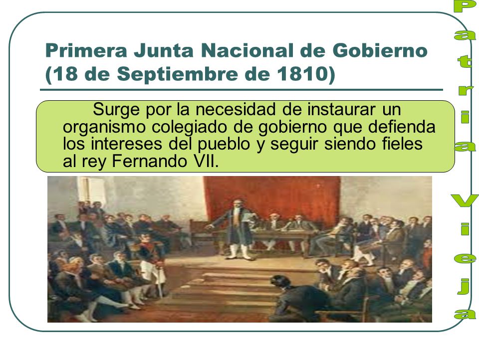 Primera Junta Nacional de Gobierno (18 de Septiembre de 1810)