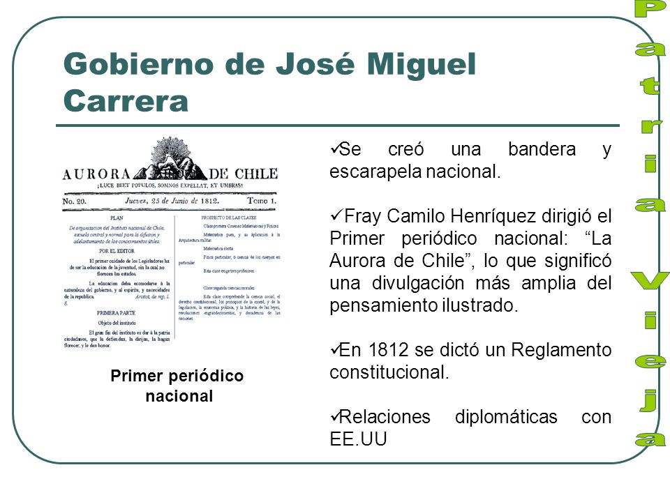 Gobierno de José Miguel Carrera