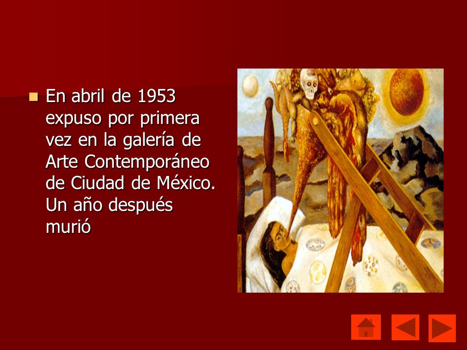 En abril de 1953 expuso por primera vez en la galería de Arte Contemporáneo de Ciudad de México.