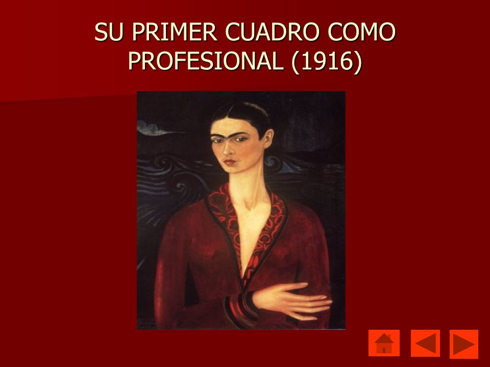 SU PRIMER CUADRO COMO PROFESIONAL (1916)