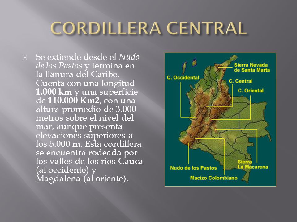 CORDILLERA CENTRAL