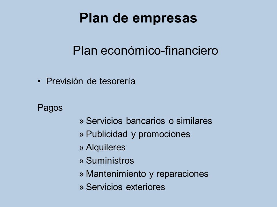 Plan económico-financiero