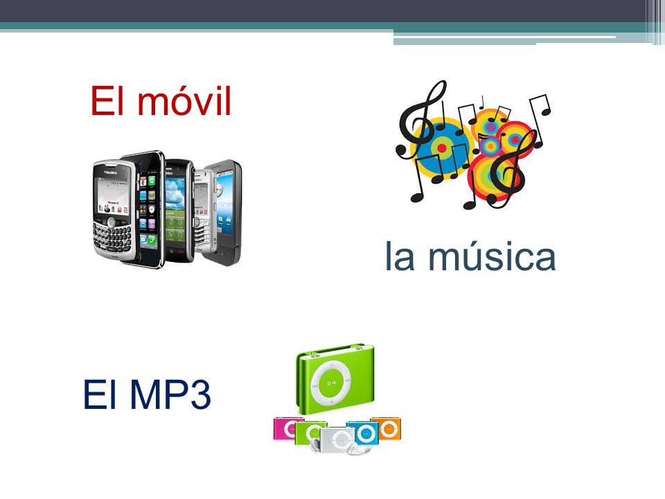 El móvil la música El MP3