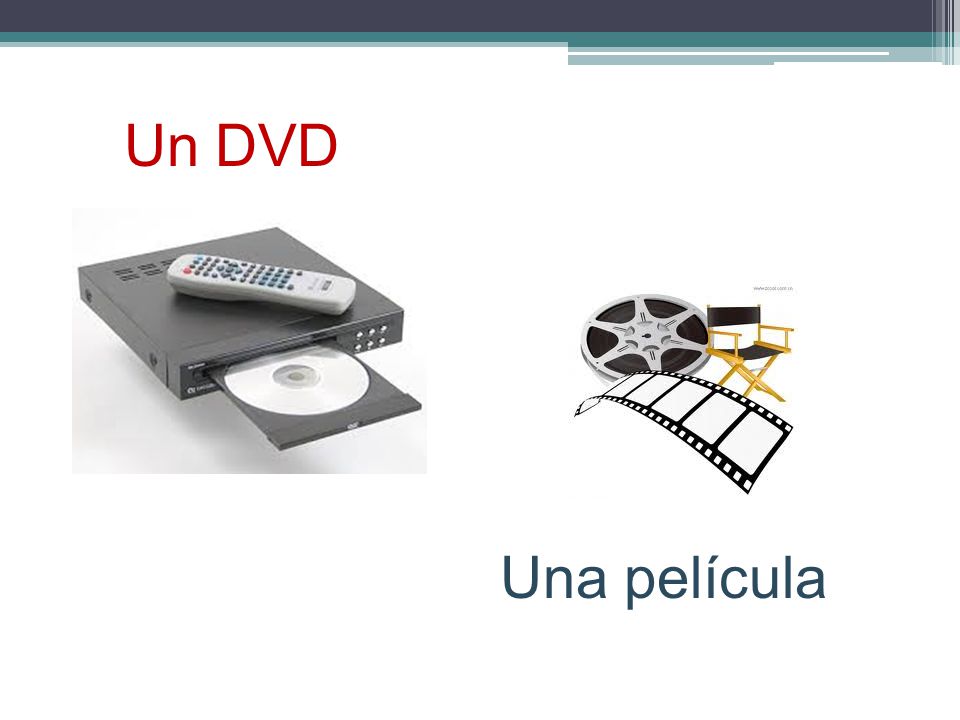Un DVD Una película