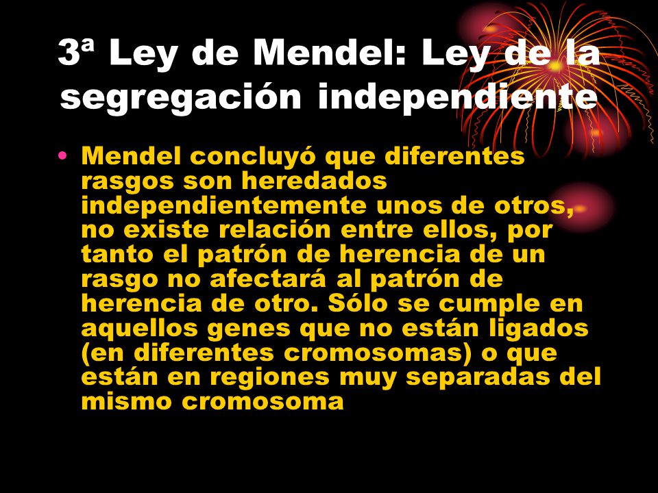 3ª Ley de Mendel: Ley de la segregación independiente