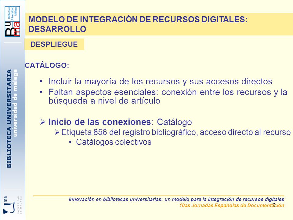 Incluir la mayoría de los recursos y sus accesos directos