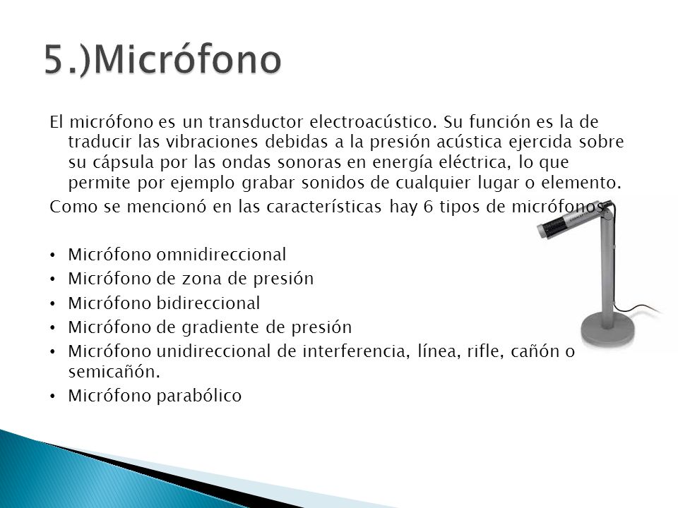 5.)Micrófono