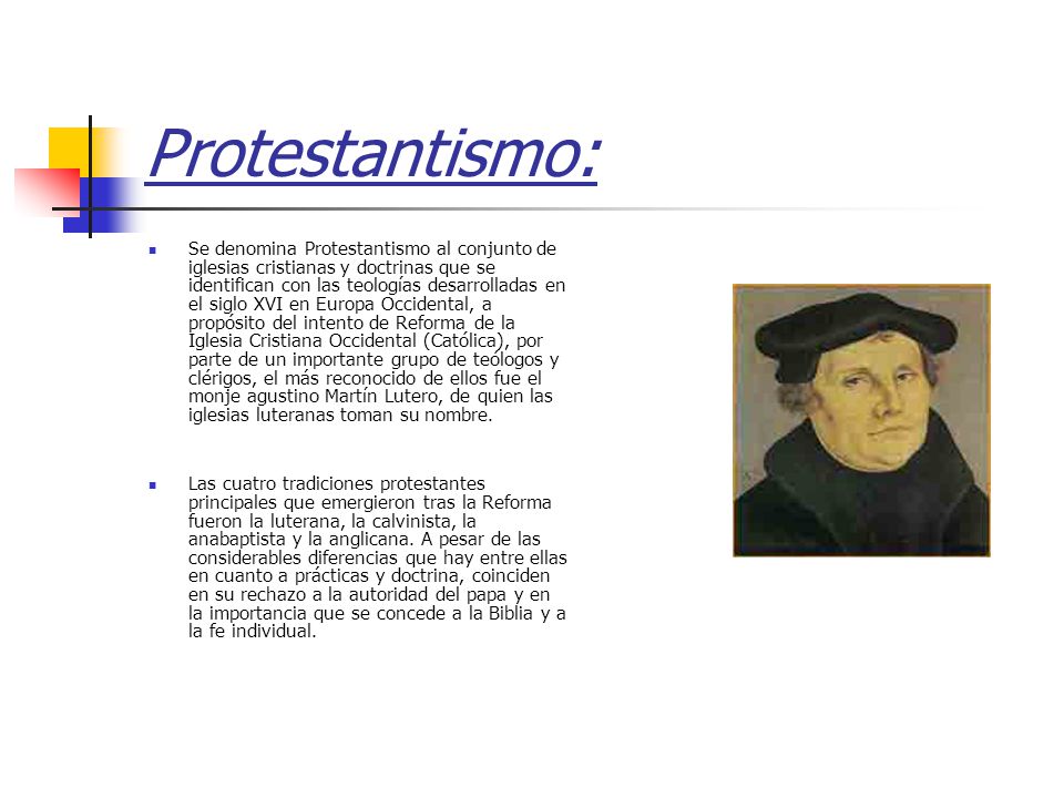 Protestantismo: