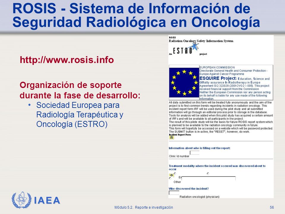 ROSIS - Sistema de Información de Seguridad Radiológica en Oncología