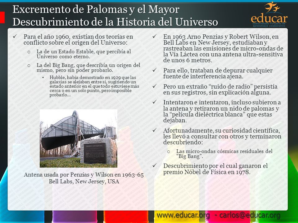 Excremento de Palomas y el Mayor Descubrimiento de la Historia del Universo
