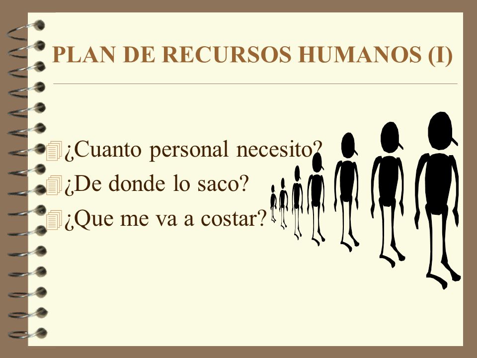 PLAN DE RECURSOS HUMANOS (I)