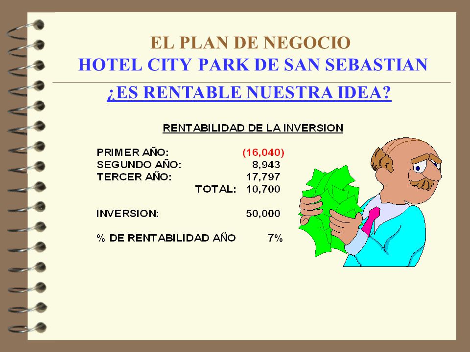 EL PLAN DE NEGOCIO HOTEL CITY PARK DE SAN SEBASTIAN