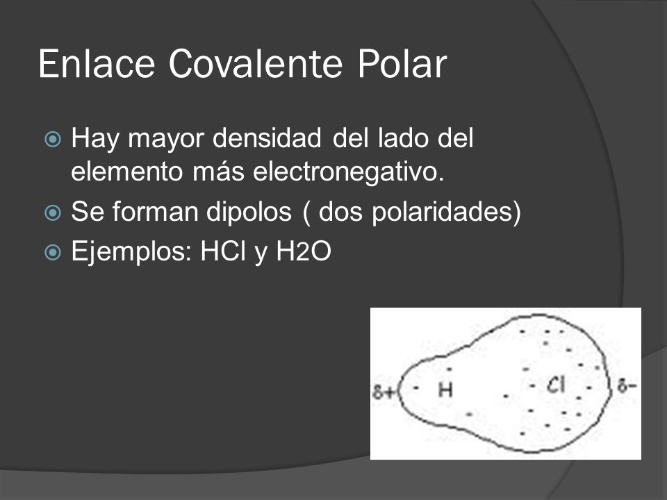Enlace Covalente Polar