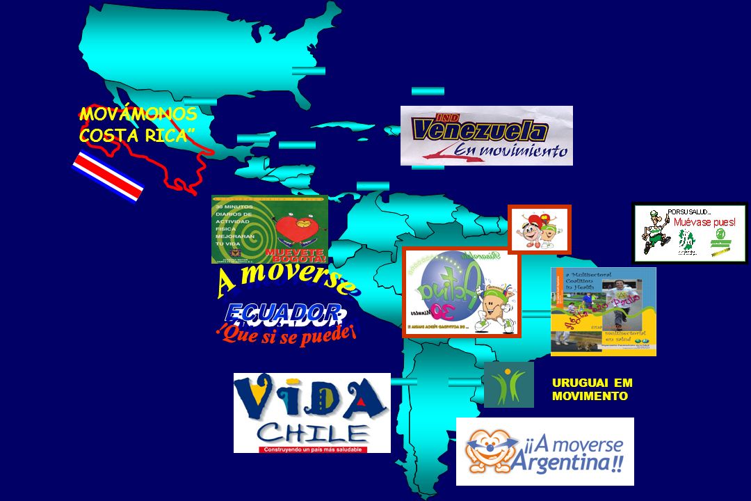 A moverse ECUADOR !Que si se puede¡ MOVÁMONOS COSTA RICA URUGUAI EM