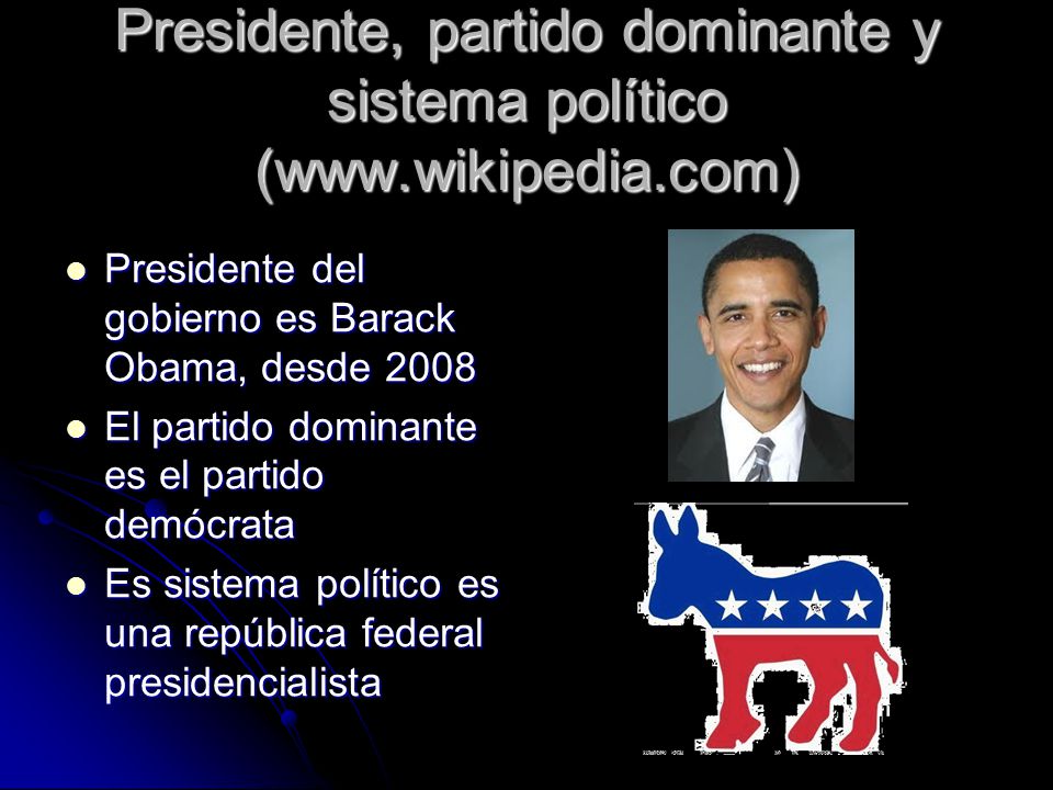 Presidente, partido dominante y sistema político (