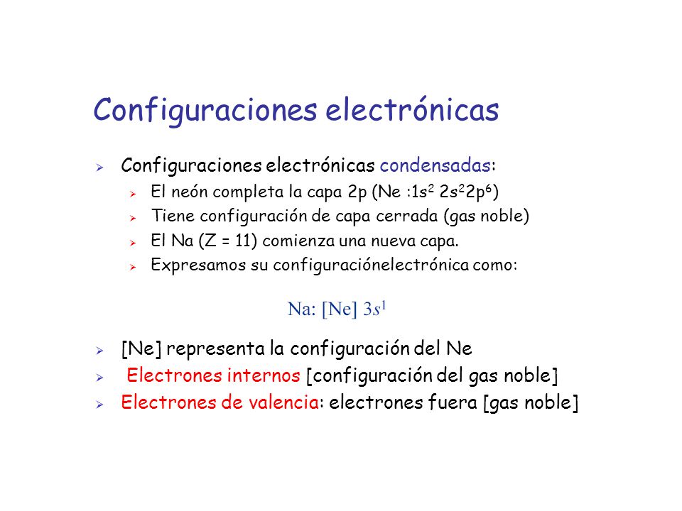 Configuraciones electrónicas