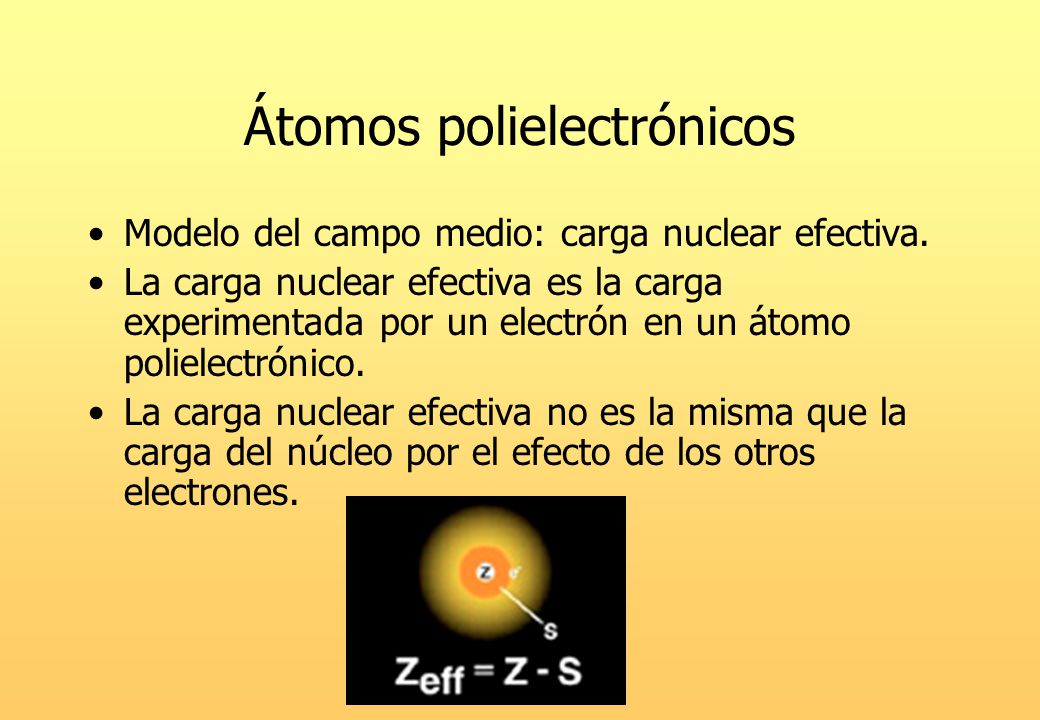 Átomos polielectrónicos