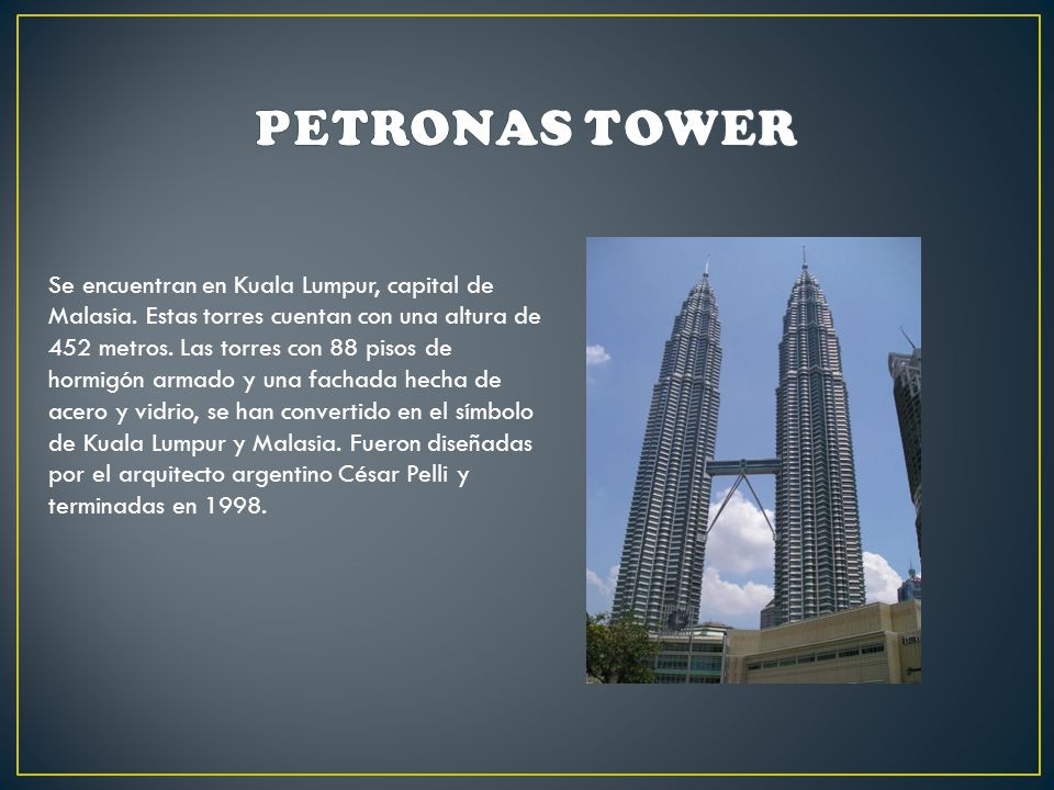PETRONAS TOWER