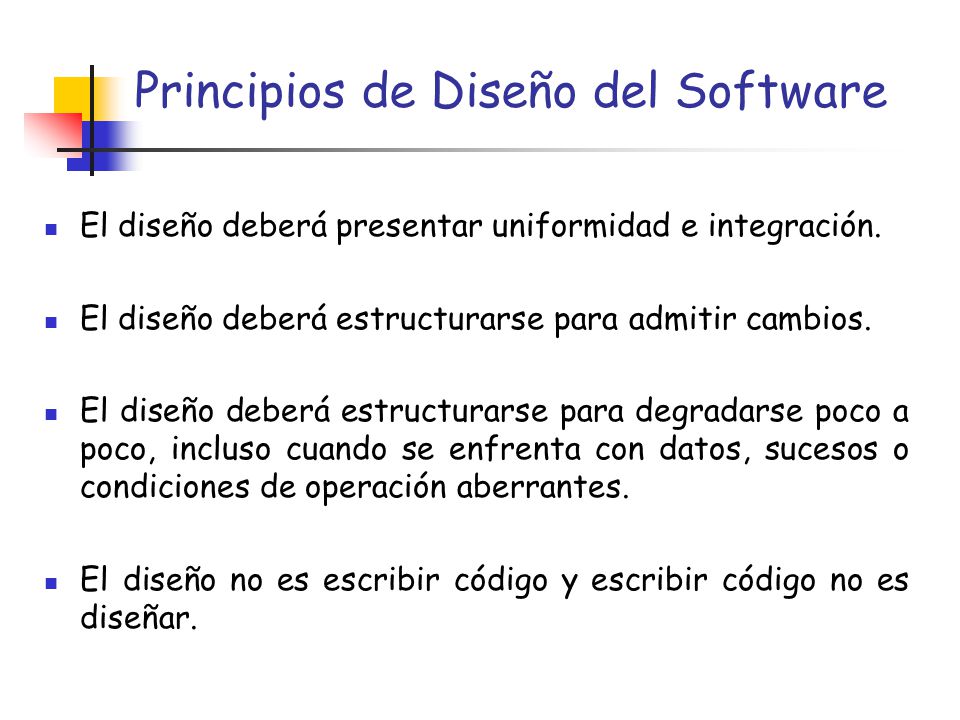 Principios de Diseño del Software
