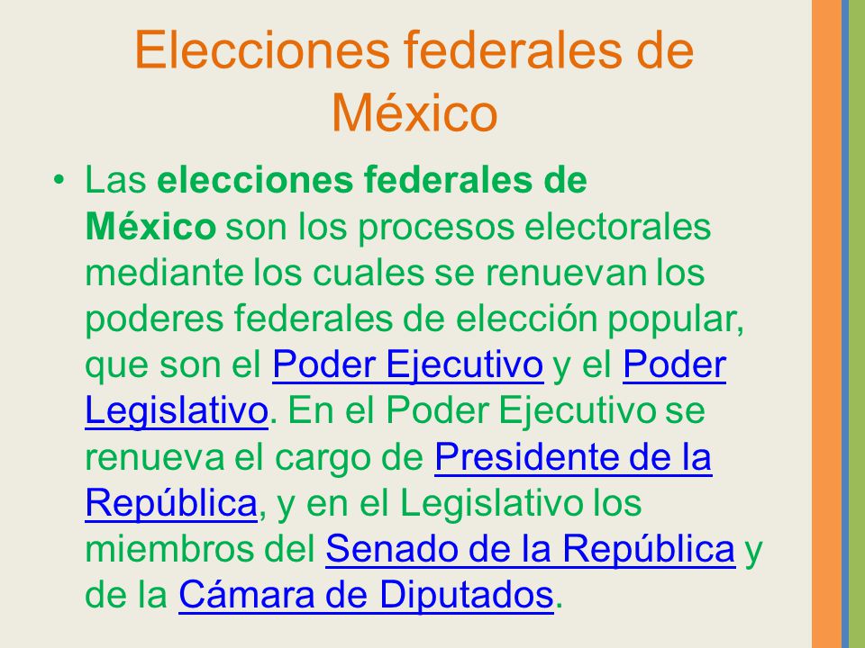 Elecciones federales de México