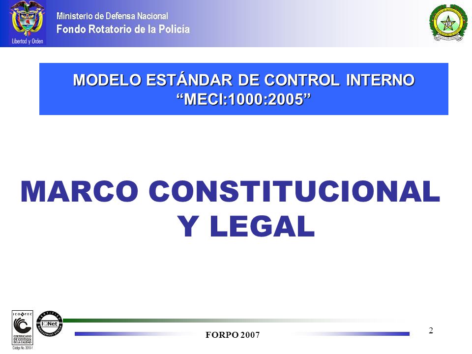 MODELO ESTÁNDAR DE CONTROL INTERNO MECI:1000:2005
