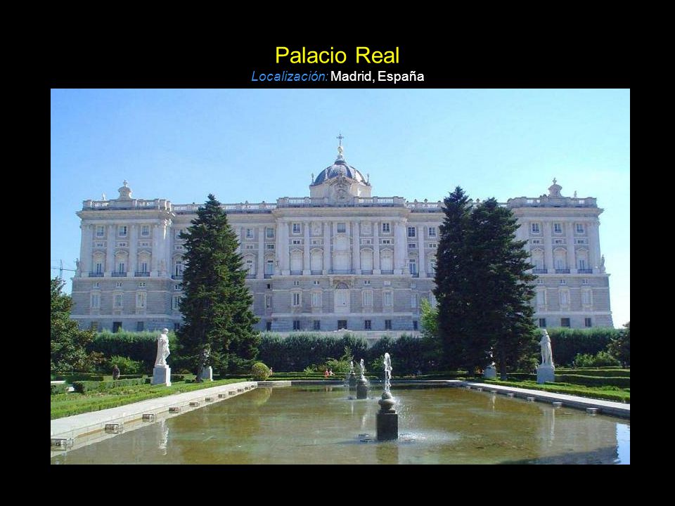 Palacio Real Localización: Madrid, España