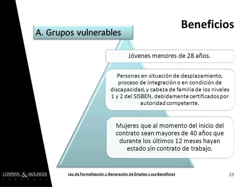 Ley de Formalización y Generación de Empleo y sus Beneficios