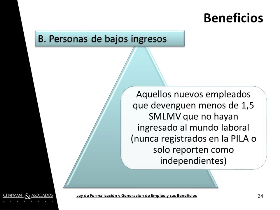 Ley de Formalización y Generación de Empleo y sus Beneficios