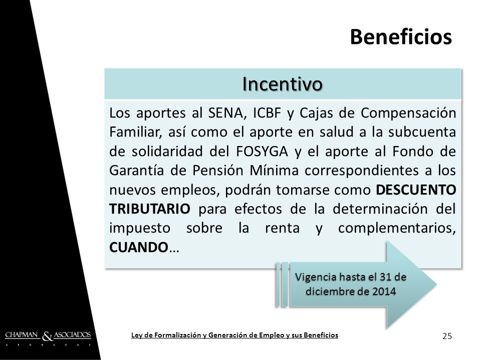 Ley de Formalización y Generación de Empleo y sus Beneficios